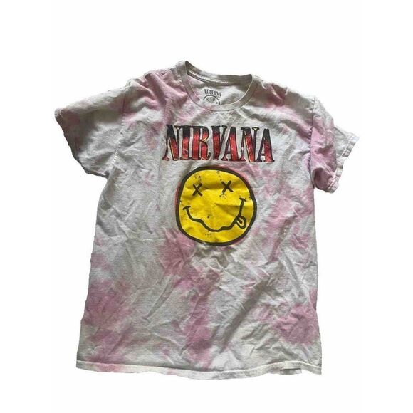 NIRVANA Other - Nirvana Shirt Tshirt Tie Dye Large Mens Womens Shirt Smiley Face